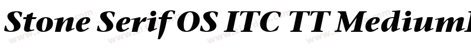 Stone Serif OS ITC TT MediumIta字体转换